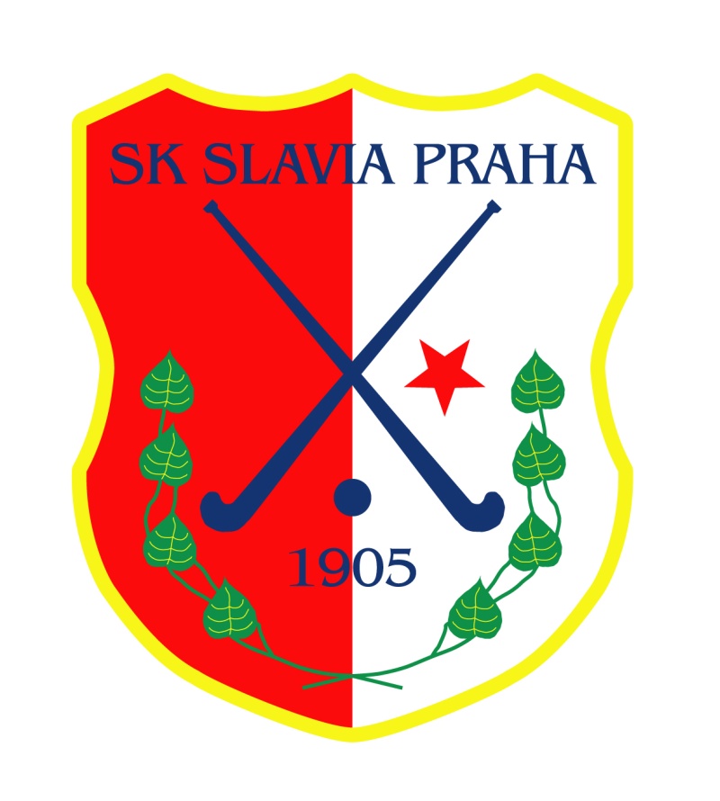 logo SK Slavia Praha - pozemní hokej